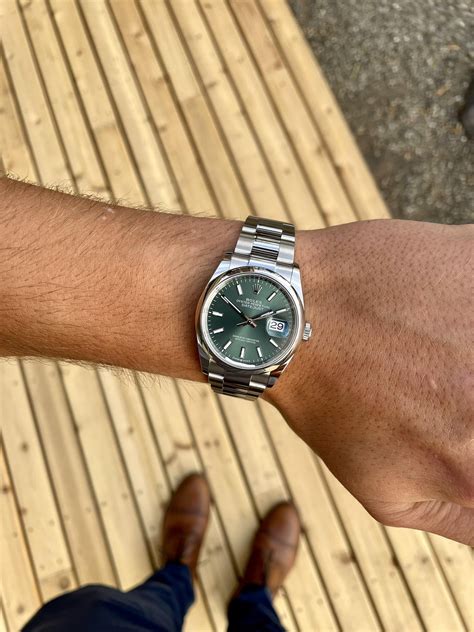 datejust 36 rolex green|rolex datejust 36 men's.